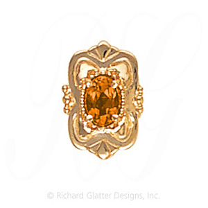 GS459 CIT - 14 Karat Gold Citrine Slide 